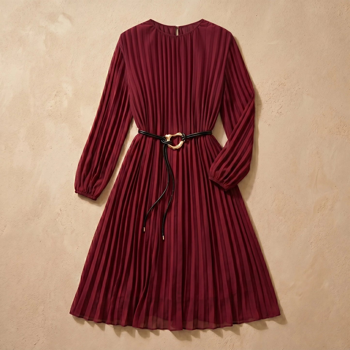 Robe Longue Plissée Aria