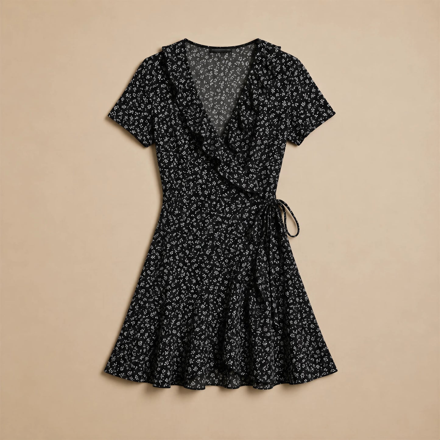 Robe Courte Volantée à Imprimé Floral Alessandra