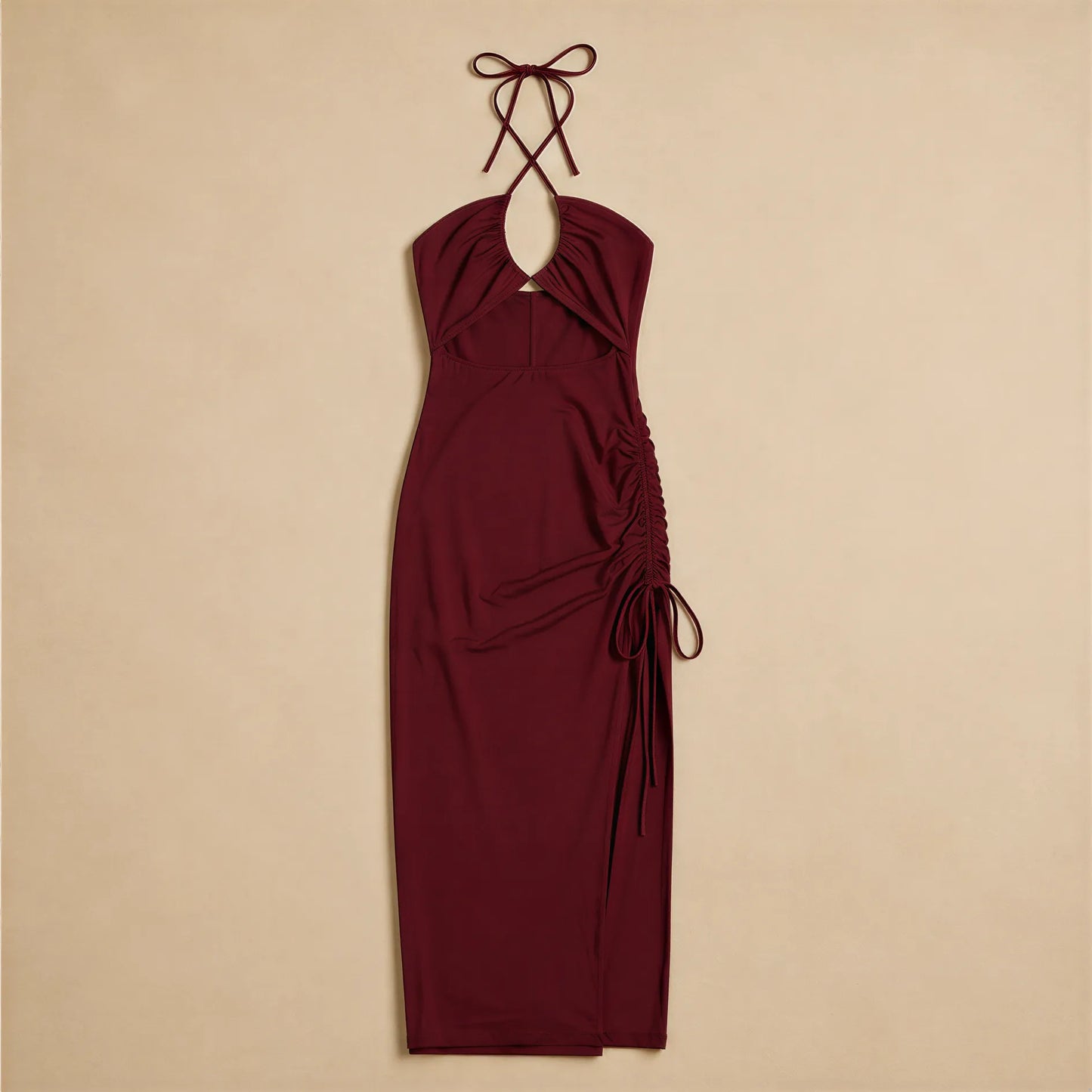 Robe Longue Fourreau Sans Manches Chiara