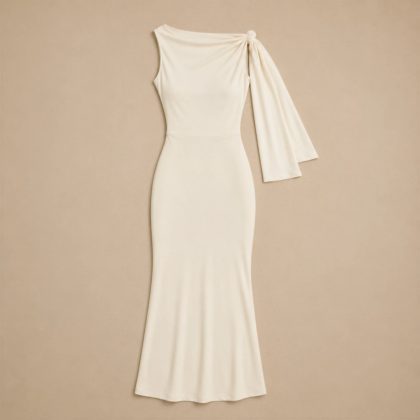 Robe Longue Asymétrique Drapé Isabella