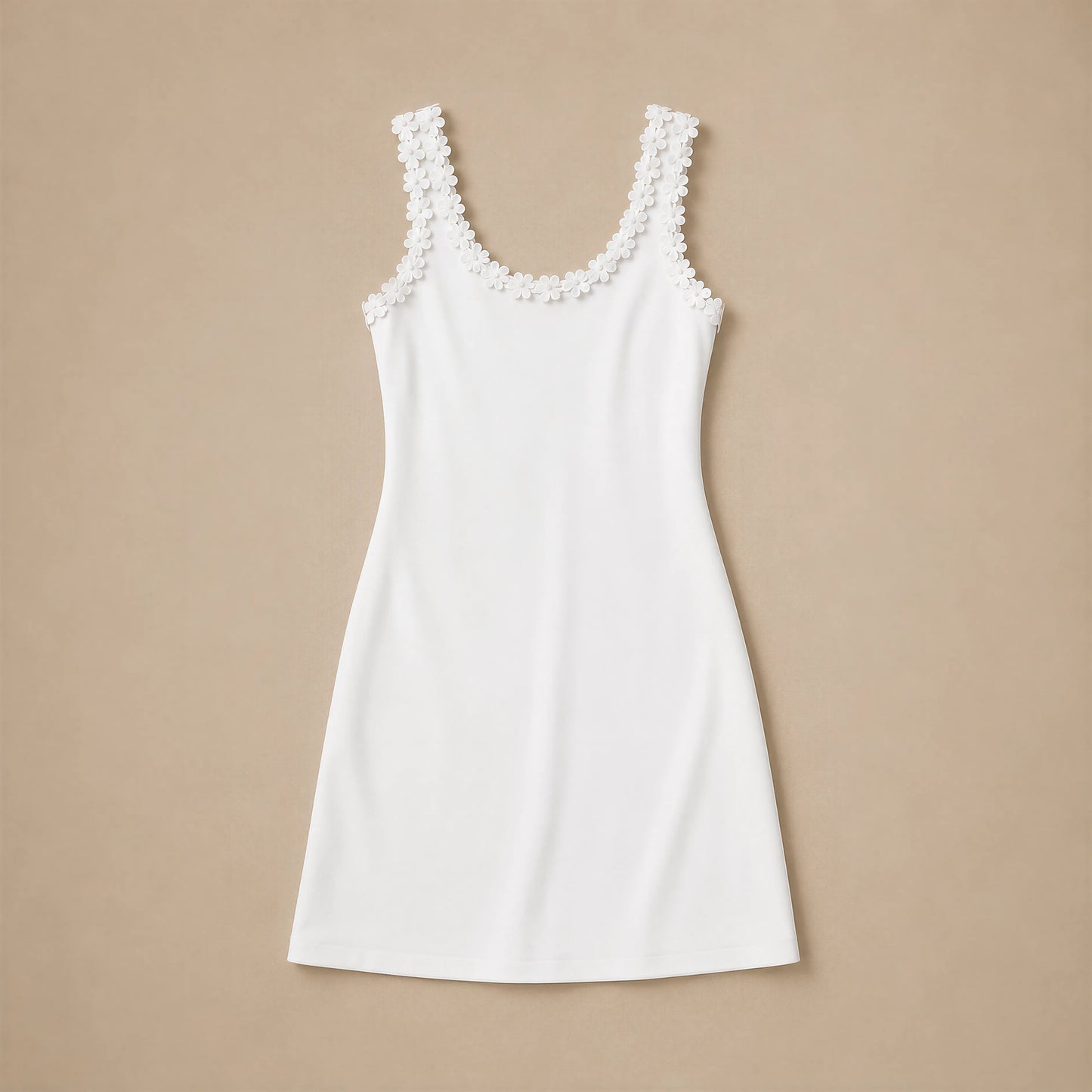 Robe Mini Moulante à Col Carré Patrizia