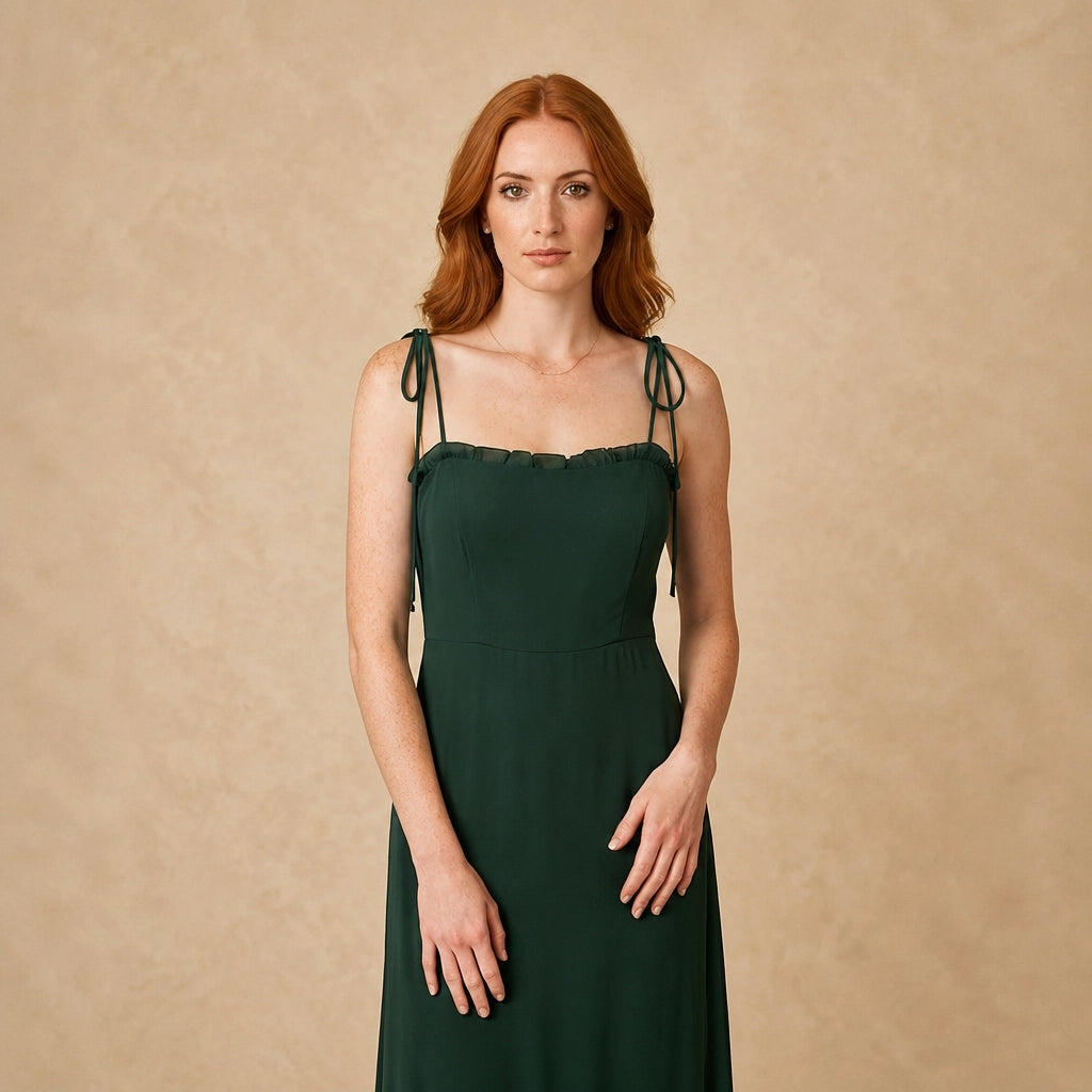 Robe Midi Fourreau Cintrée Vert Foncé Parenti