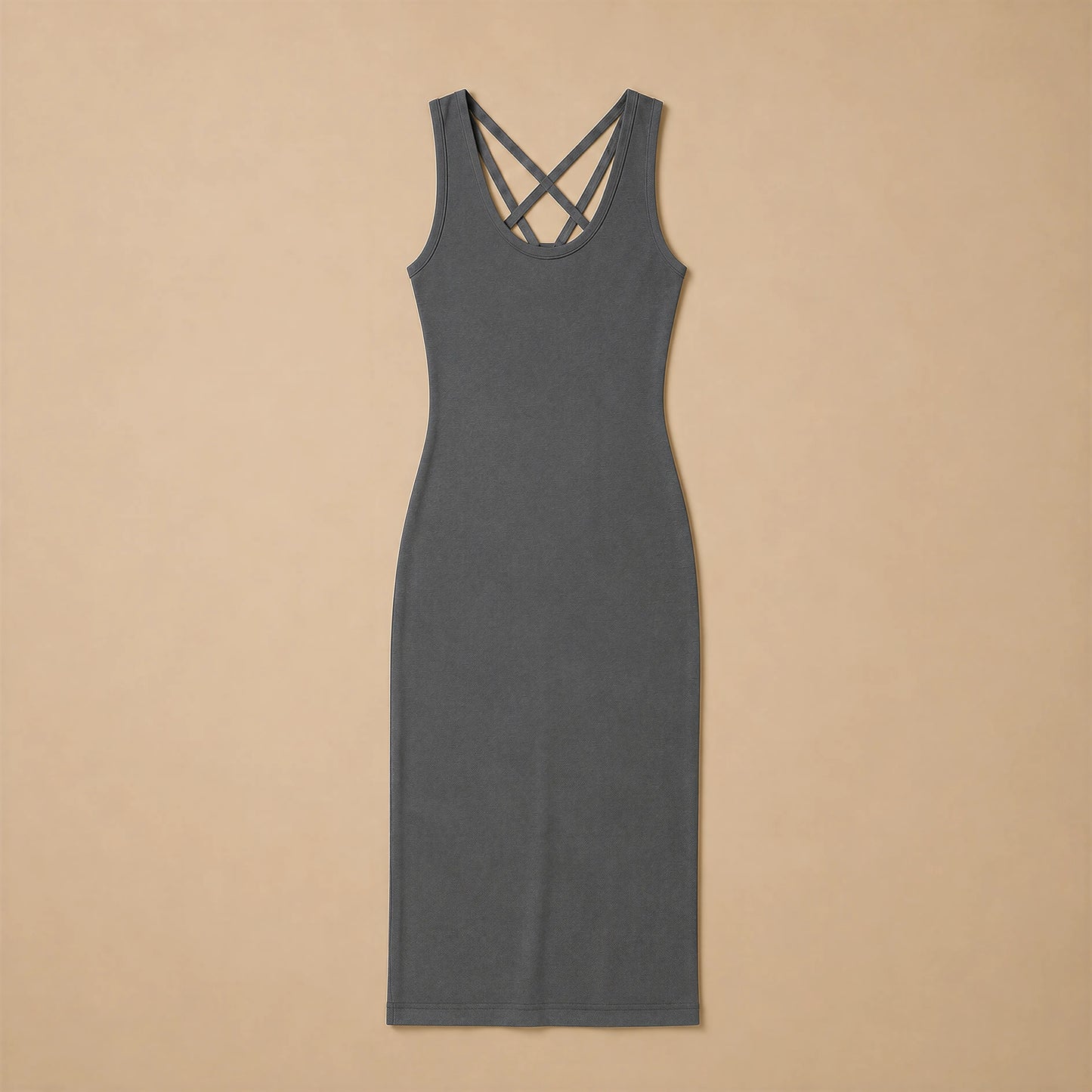 Robe Midi Épurée et Coupe Ajustée Sunseri