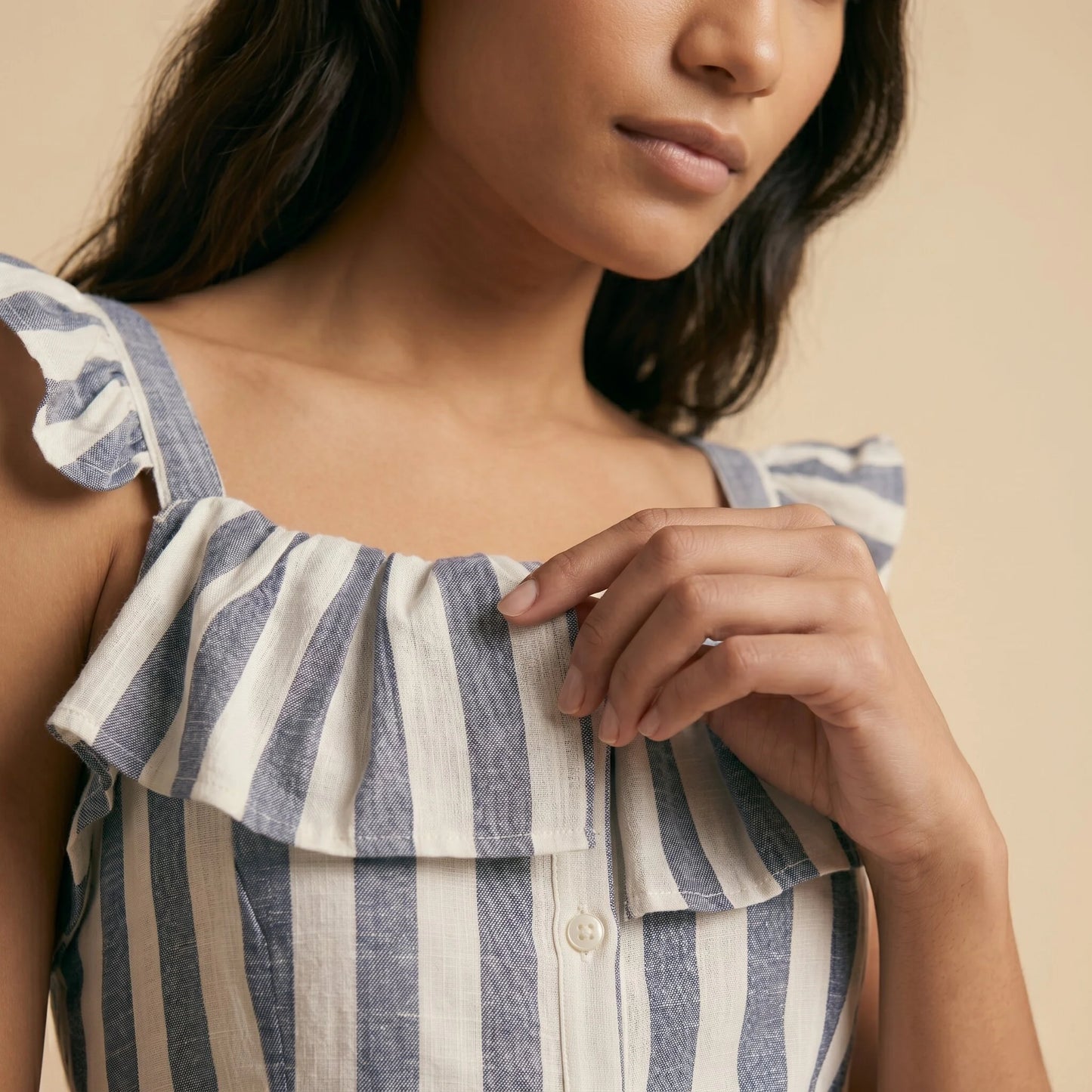 Robe Longue à Rayures Bianca