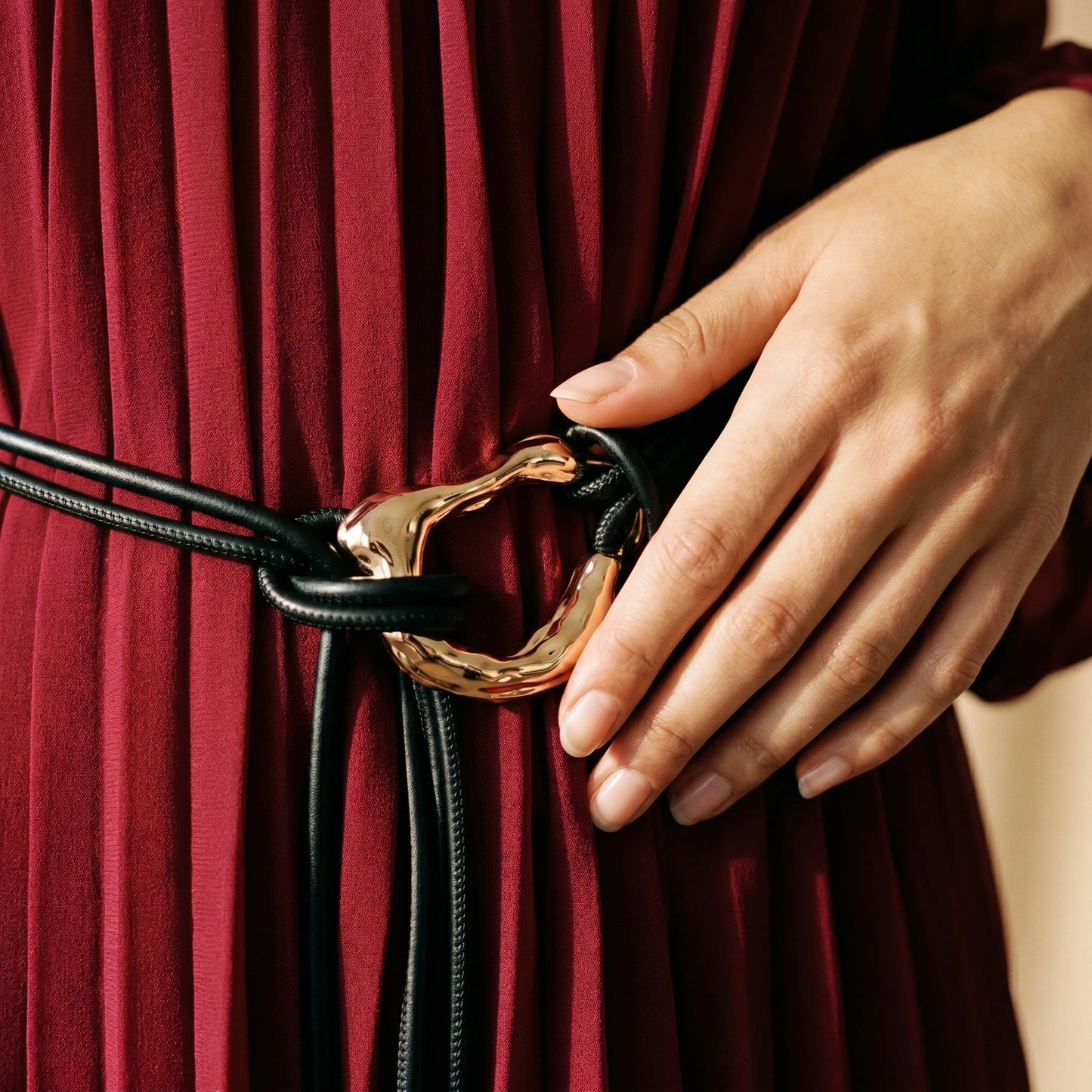 Robe Longue Plissée Aria