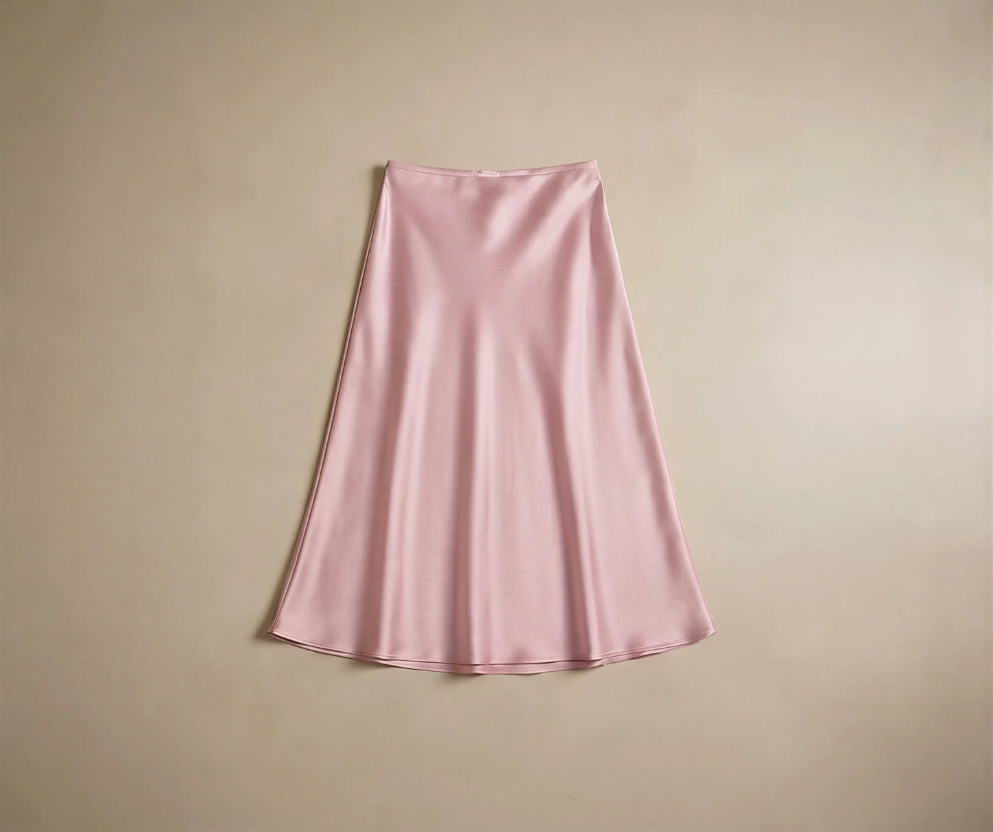 Jupe Midi en Satin Fluide Elettra