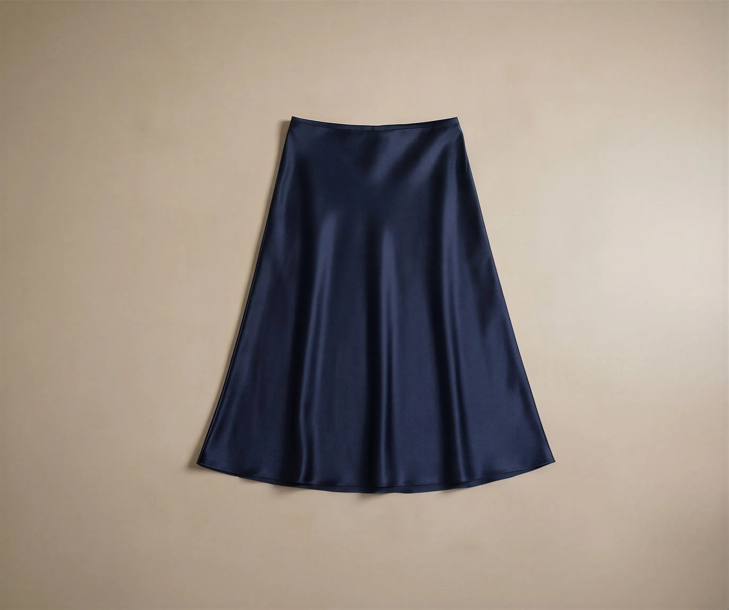 Jupe Midi en Satin Fluide Elettra