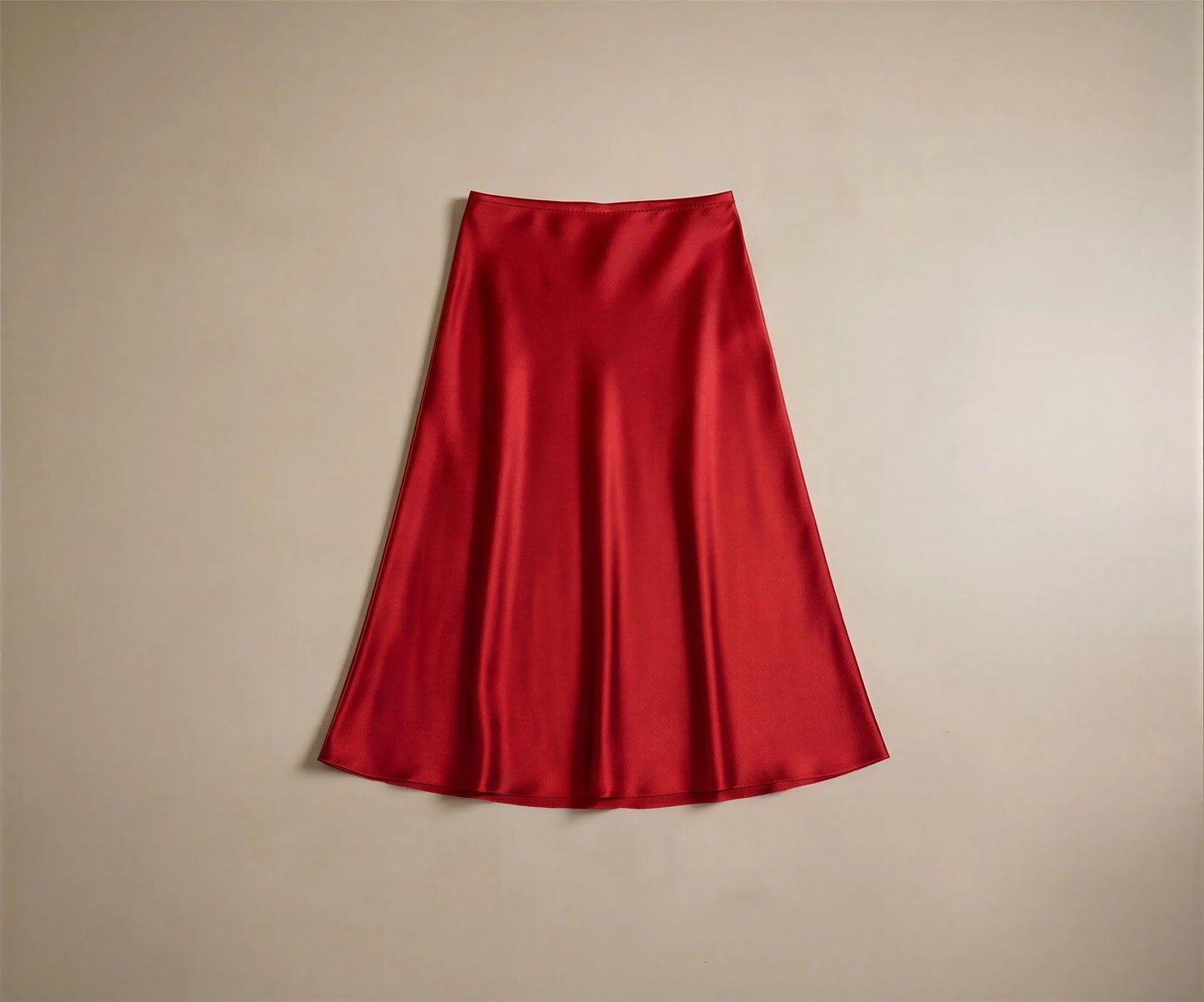 Jupe Midi en Satin Fluide Elettra