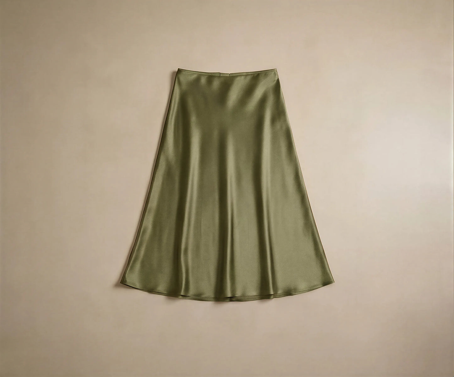 Jupe Midi en Satin Fluide Elettra