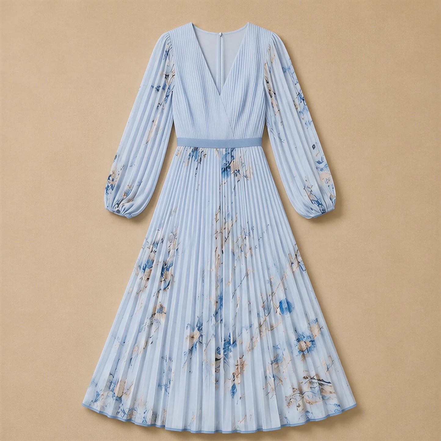 Robe Longue à Imprimé Floral Ginevra