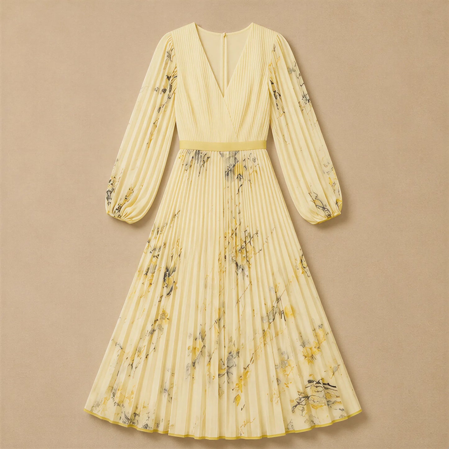 Robe Longue à Imprimé Floral Ginevra