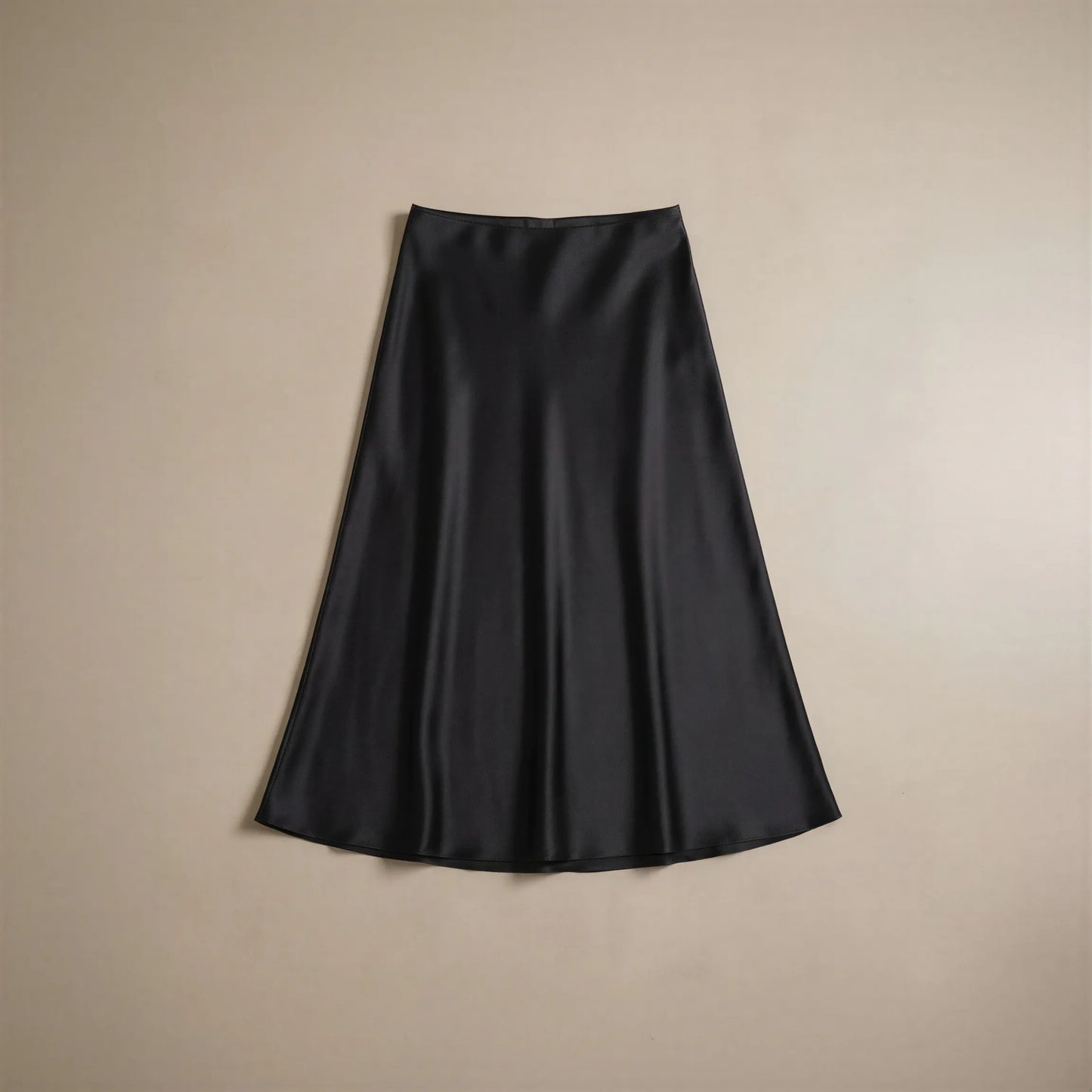 Jupe Midi en Satin Fluide Elettra