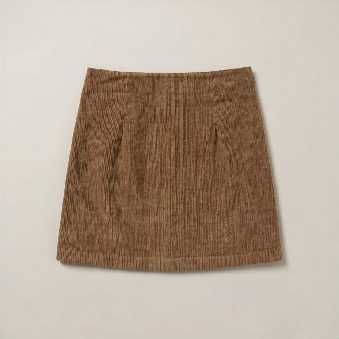 Jupe Mini en Velours Camel Novella