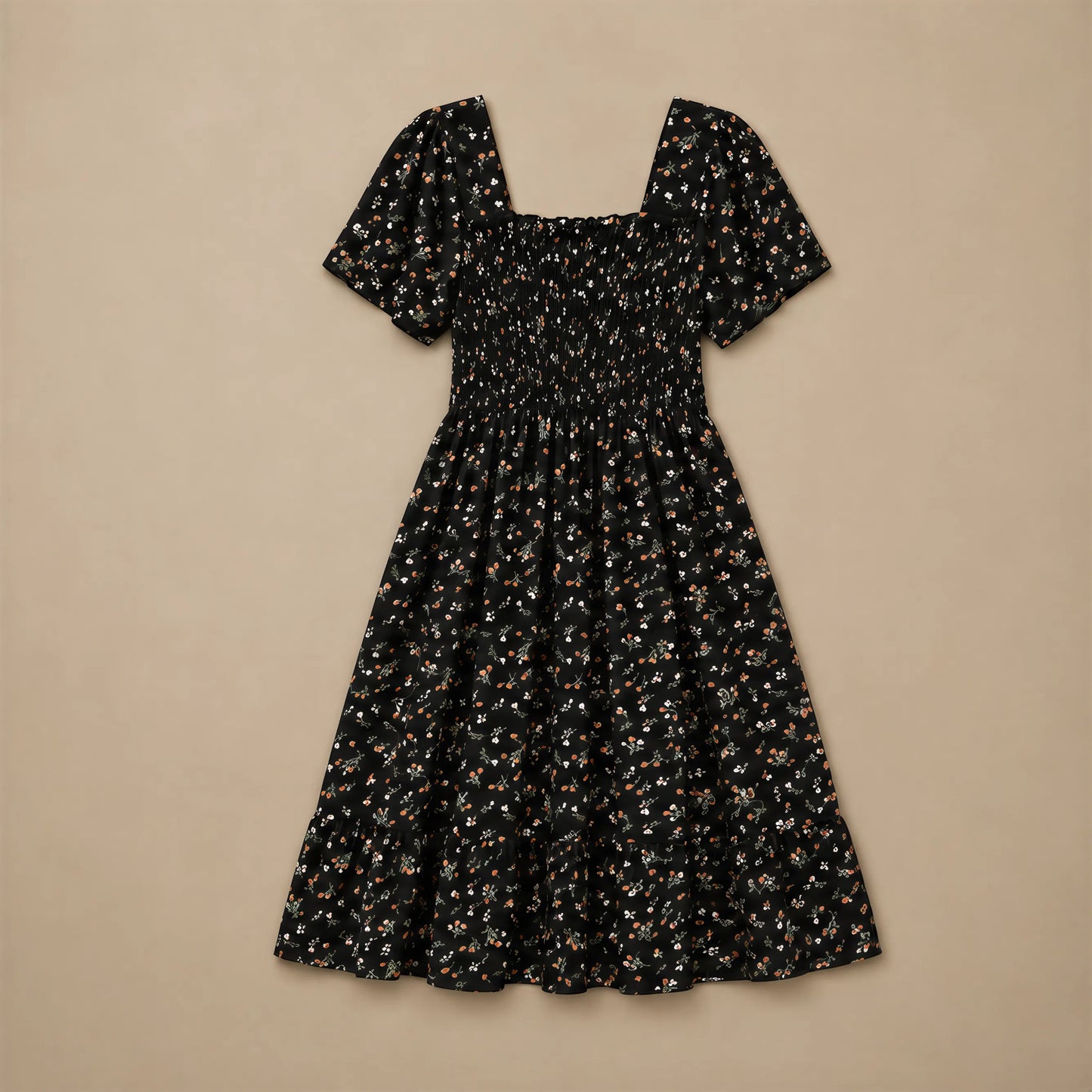 Robe Évasée à Imprimé Champêtre Morone