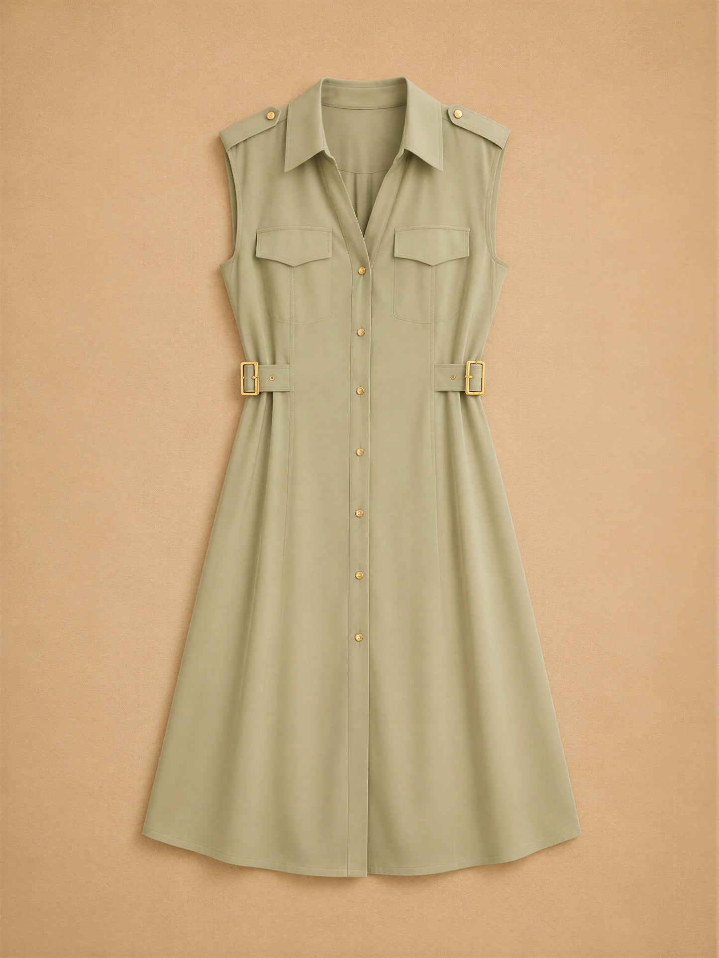 Robe Chemise Midi Coupe Singulière Ninfa