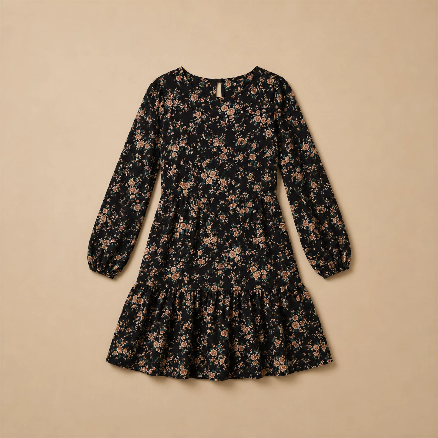 Robe Courte Fluide à Manches Longues Olga