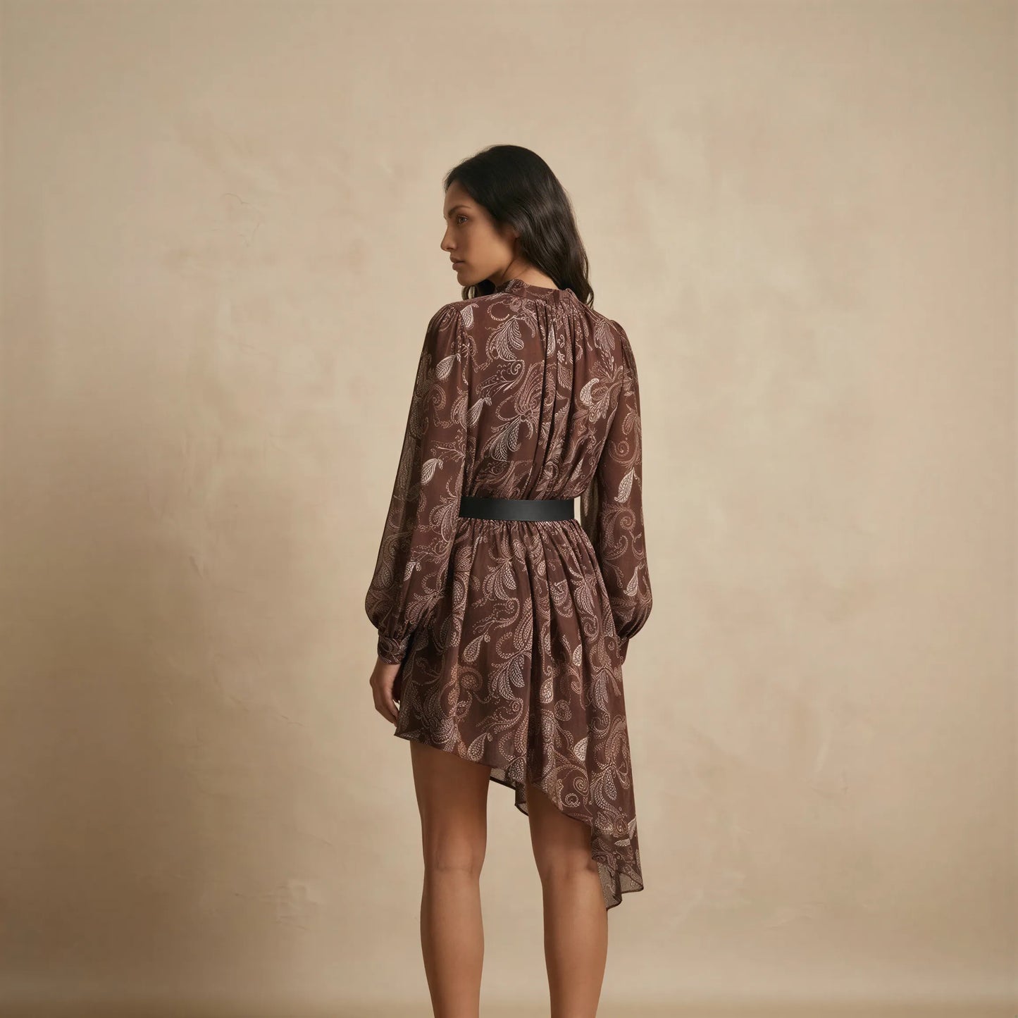 Robe Asymétrique Courte Fluide Eva