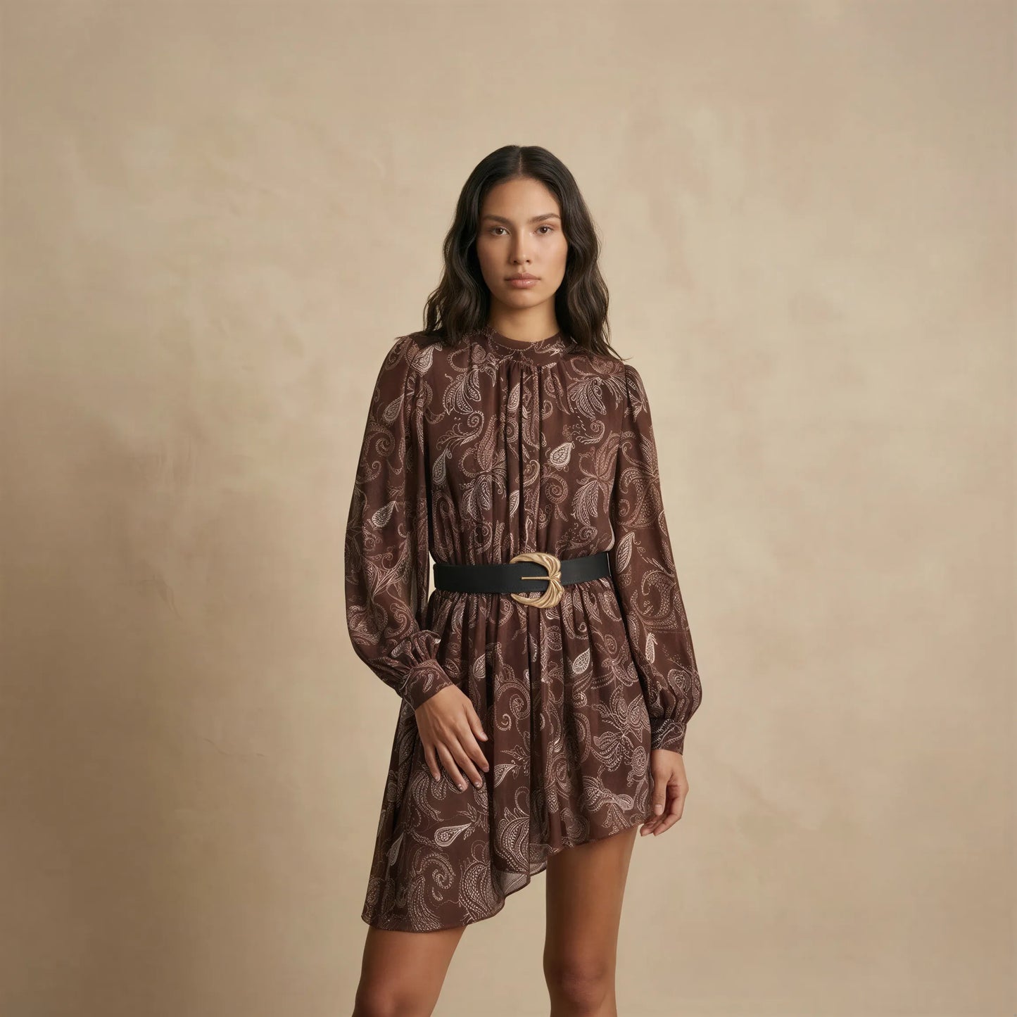 Robe Asymétrique Courte Fluide Eva