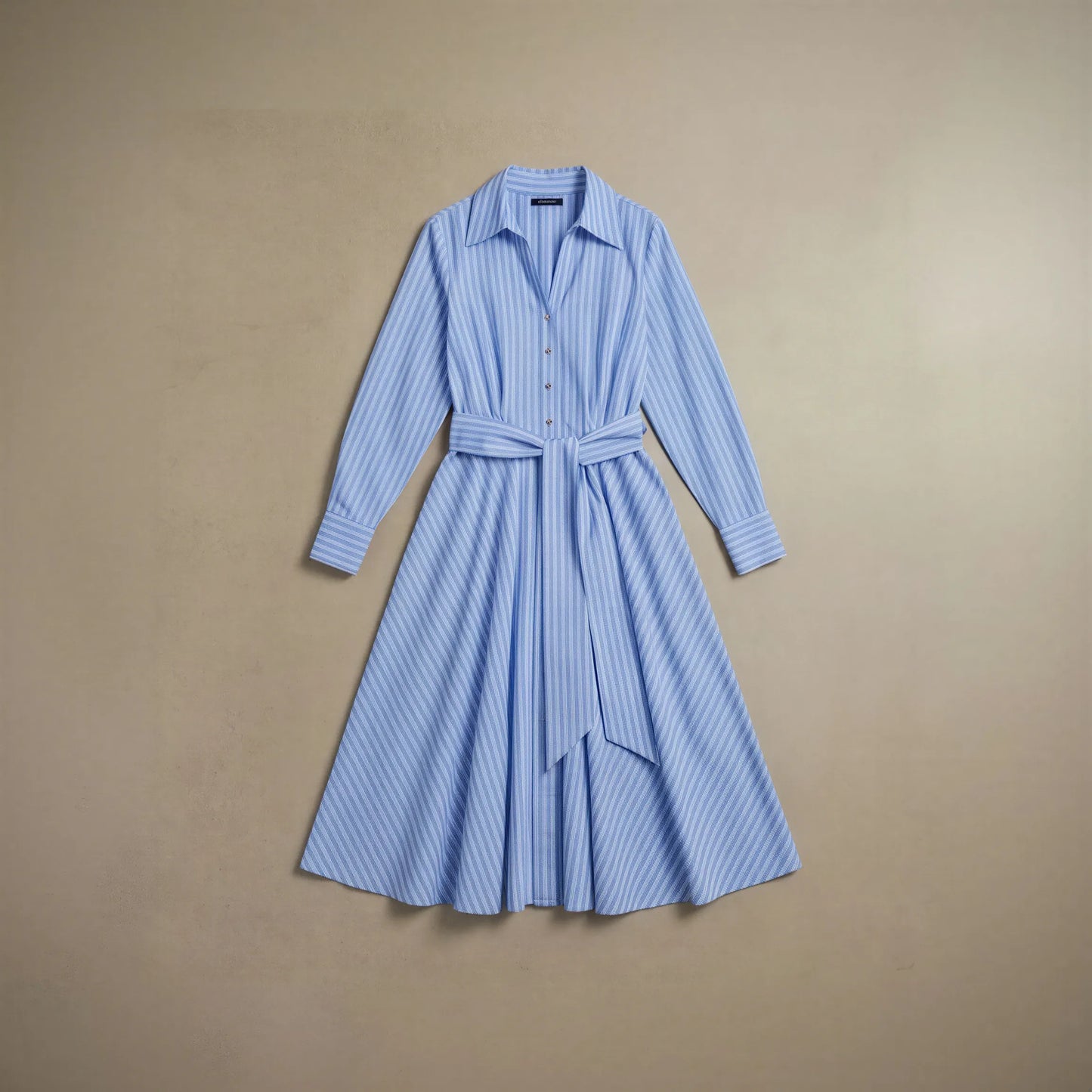 Robe Chemise Longue à Rayures Graphiques Fulvia