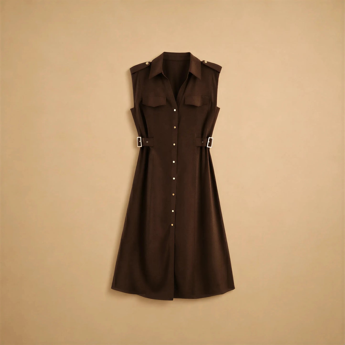 Robe Chemise Midi Coupe Singulière Ninfa