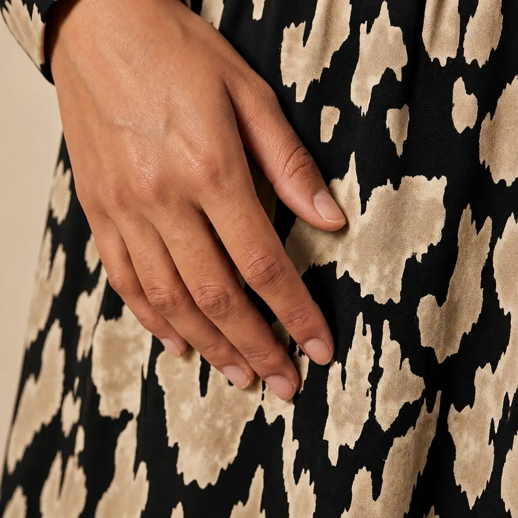 Robe Courte Fluide à Manches Longues Olga