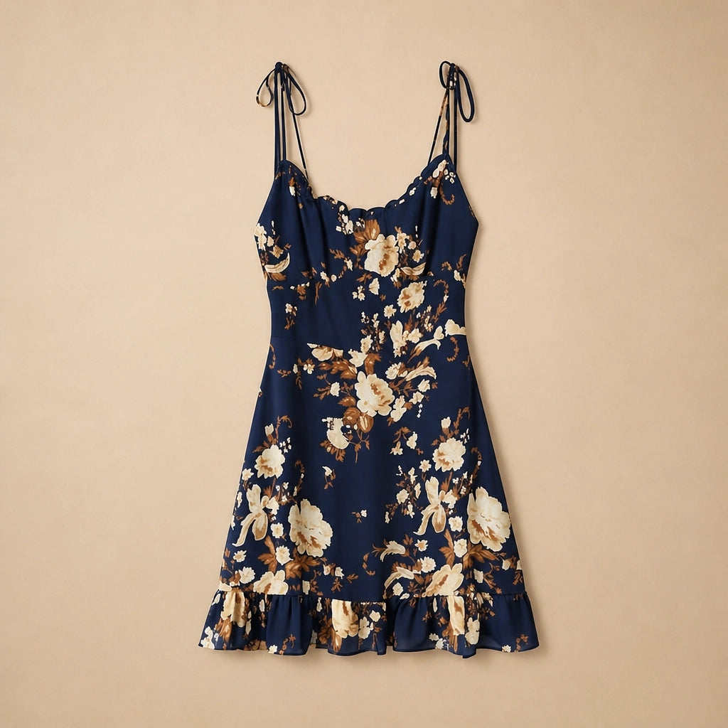 Robe Courte à Imprimé Floral Bruschi