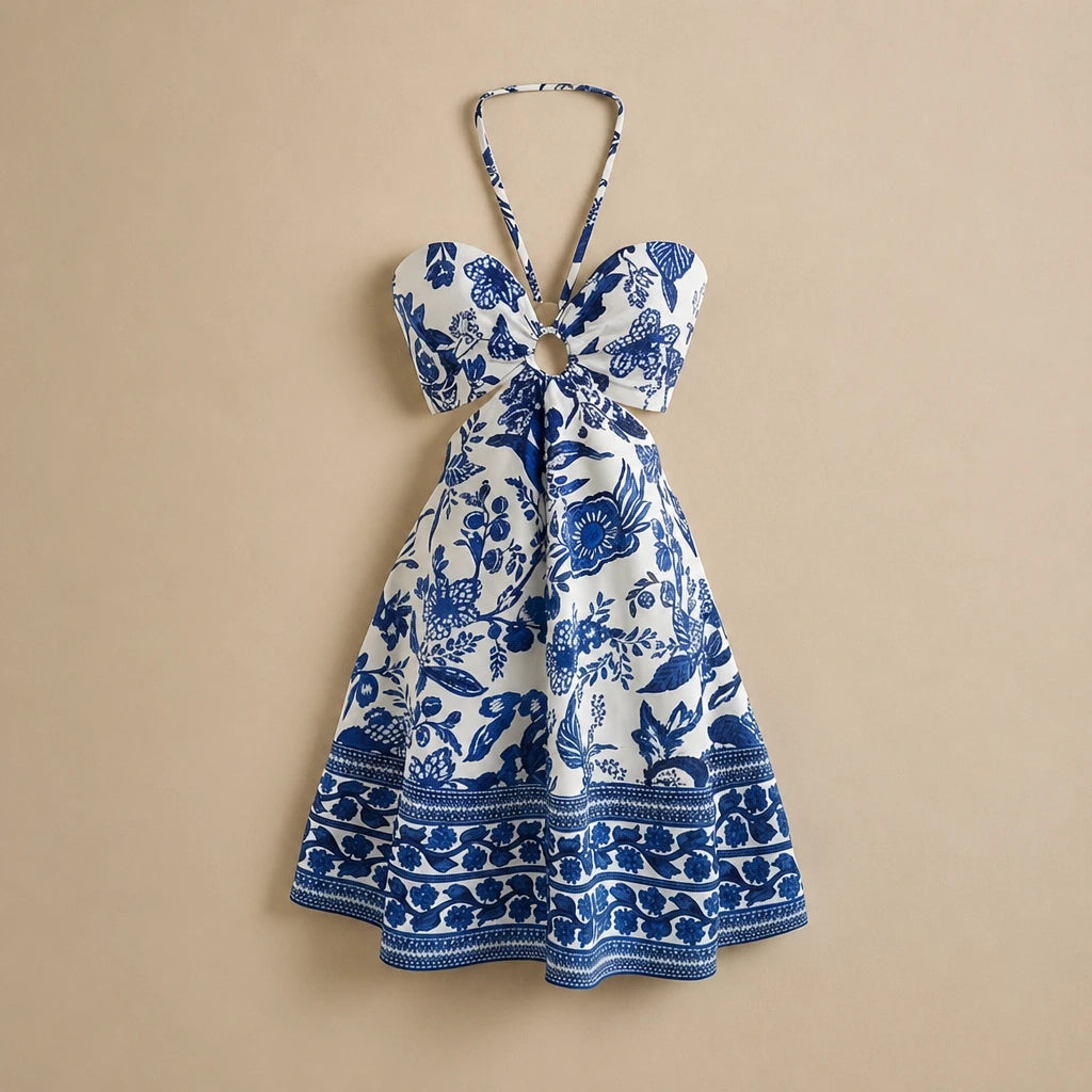 Robe Dos Nu à Imprimé Fleurs Maddalena