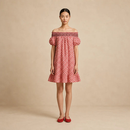 Robe Écossaise à Volants Gloria