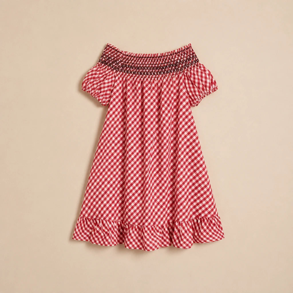 Robe Écossaise à Volants Gloria