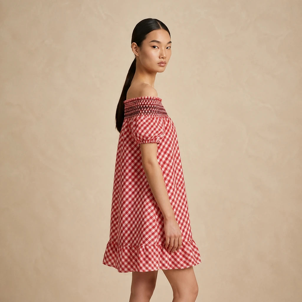 Robe Écossaise à Volants Gloria