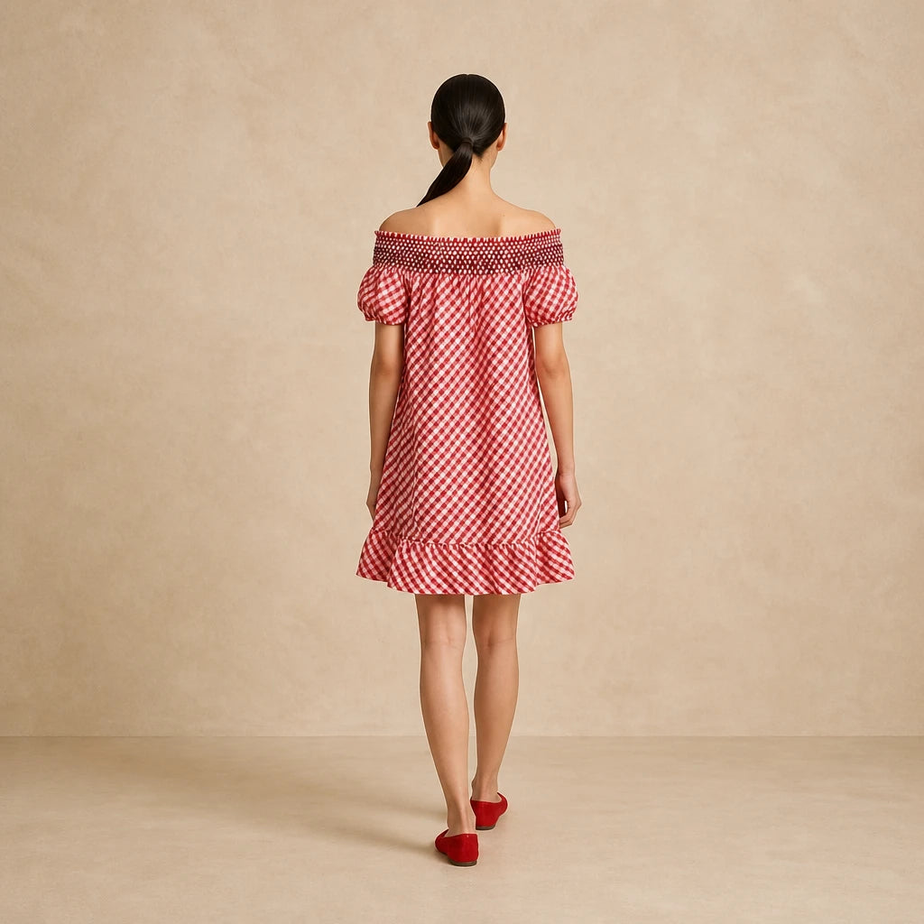 Robe Écossaise à Volants Gloria
