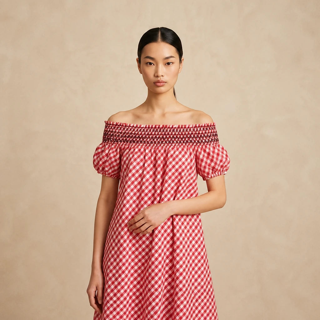 Robe Écossaise à Volants Gloria