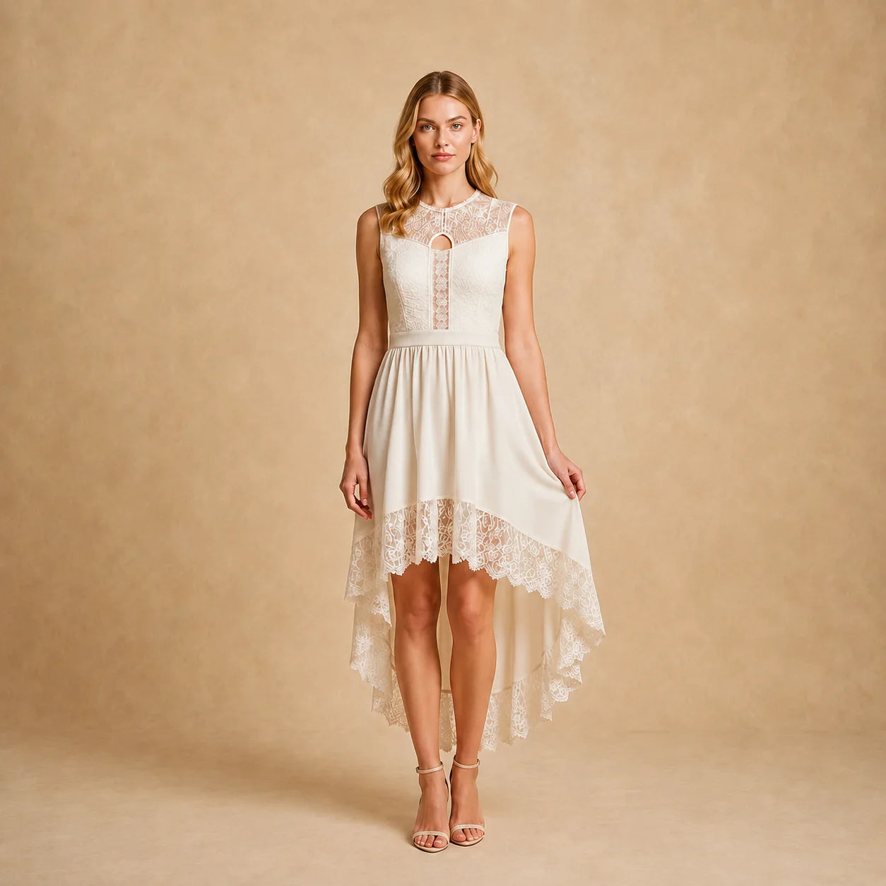 Robe Longue Dentelle Bohème invitée mariage Flora