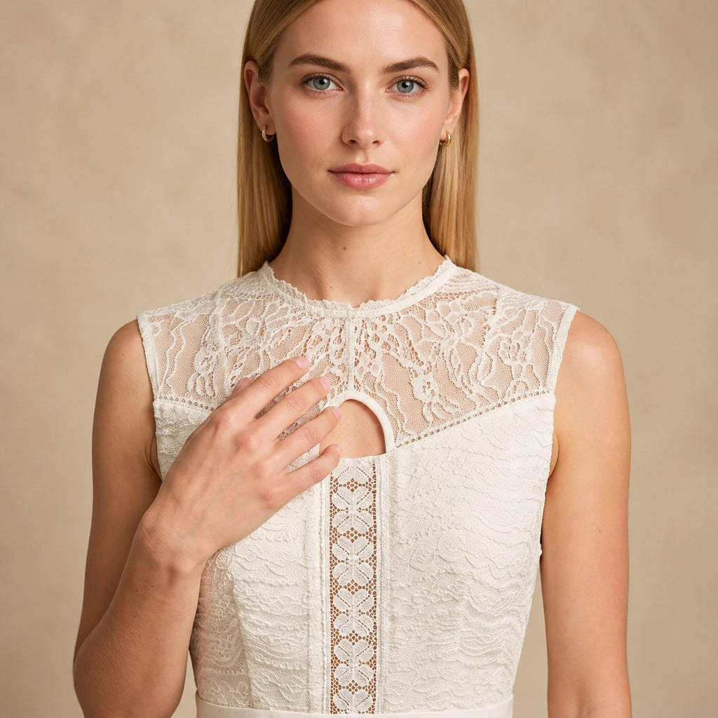 Robe Longue Dentelle Bohème invitée mariage Flora