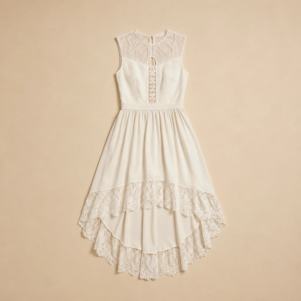Robe Longue Dentelle Bohème invitée mariage Flora