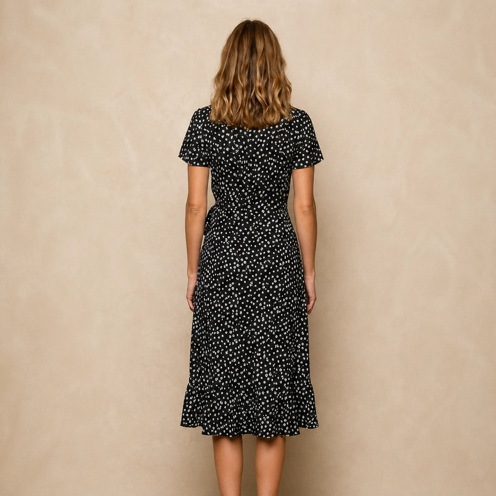 Robe Longue Fendue à Décolleté Plongeant Simona