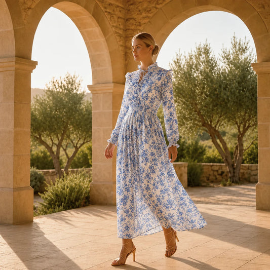 Robe Longue Fleurie Scalice