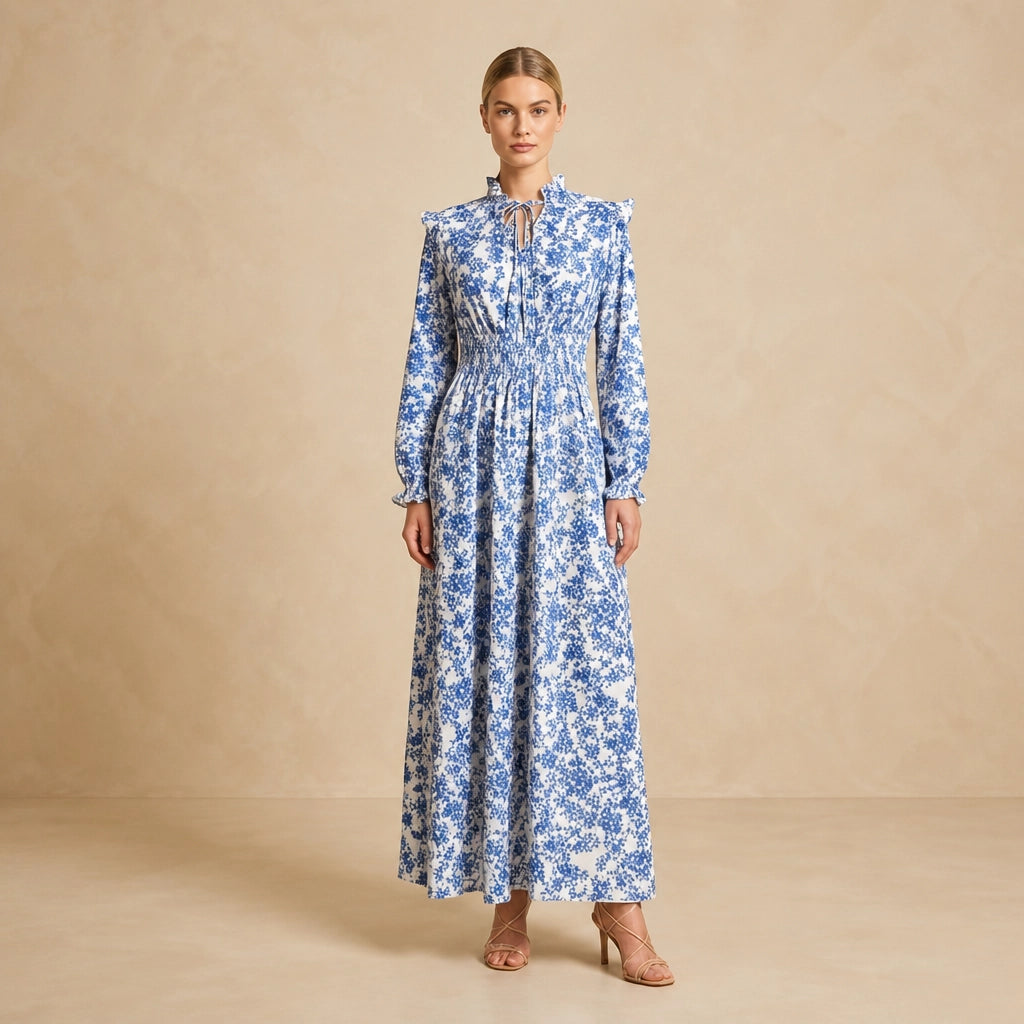 Robe Longue Fleurie Scalice