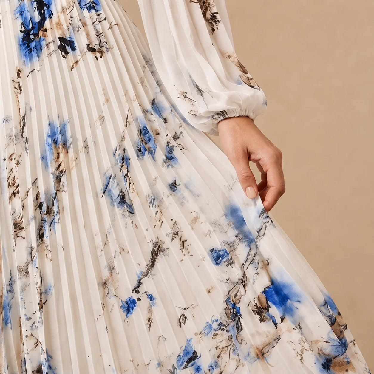 Robe Longue à Imprimé Floral Ginevra