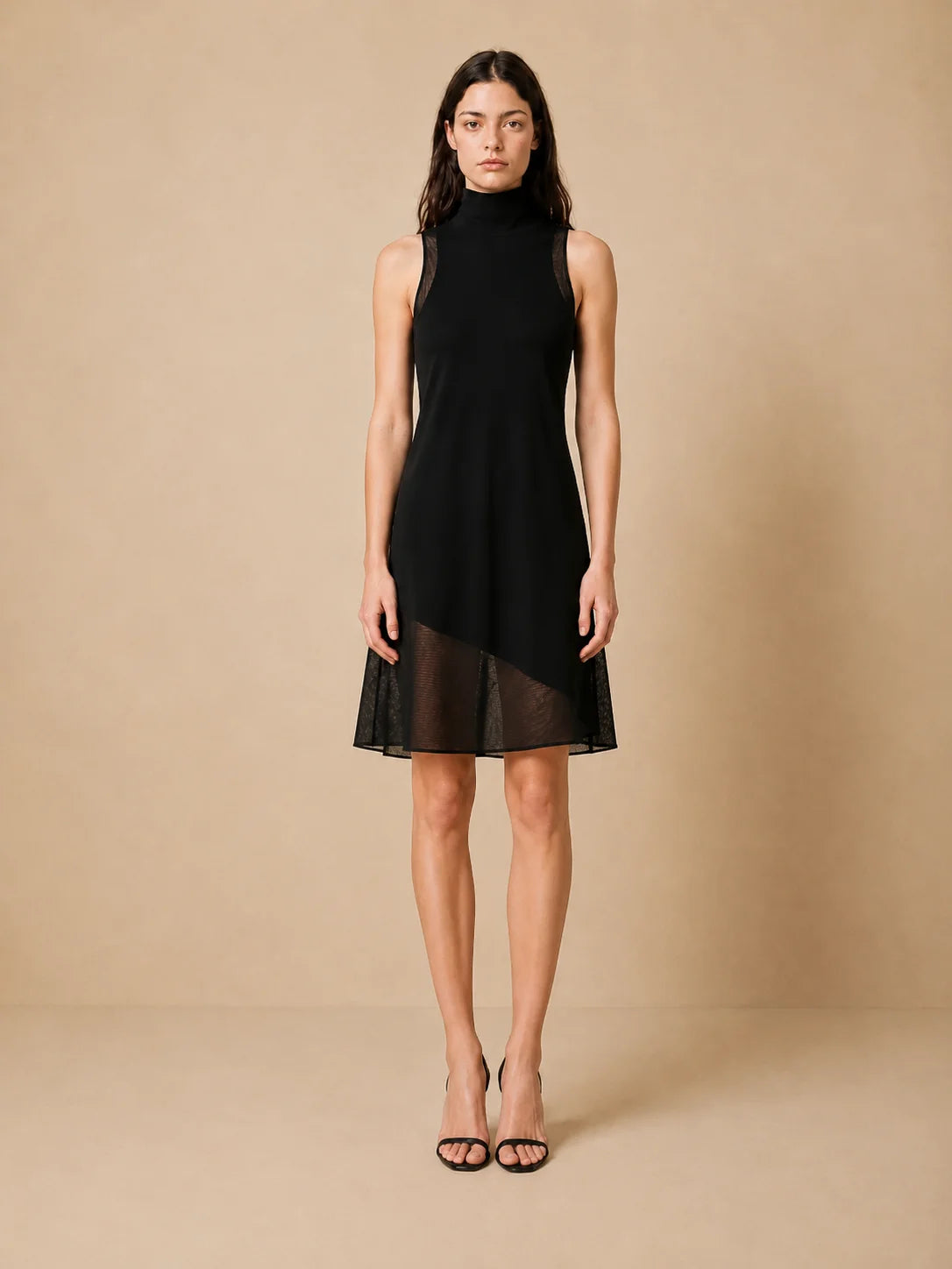 Robe Longue Noir Double Épaisseur Aveni