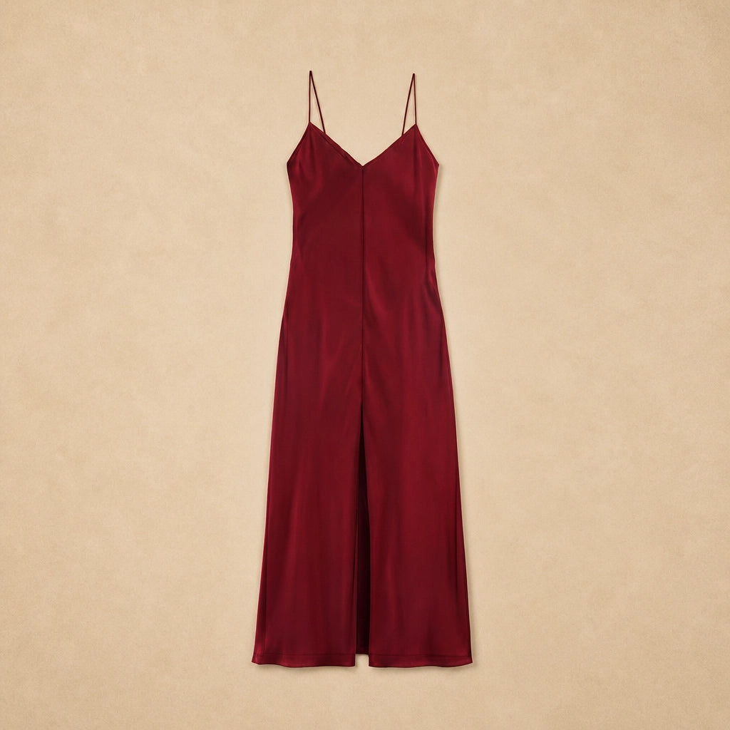 Robe Longue à Fines Bretelles Elvira
