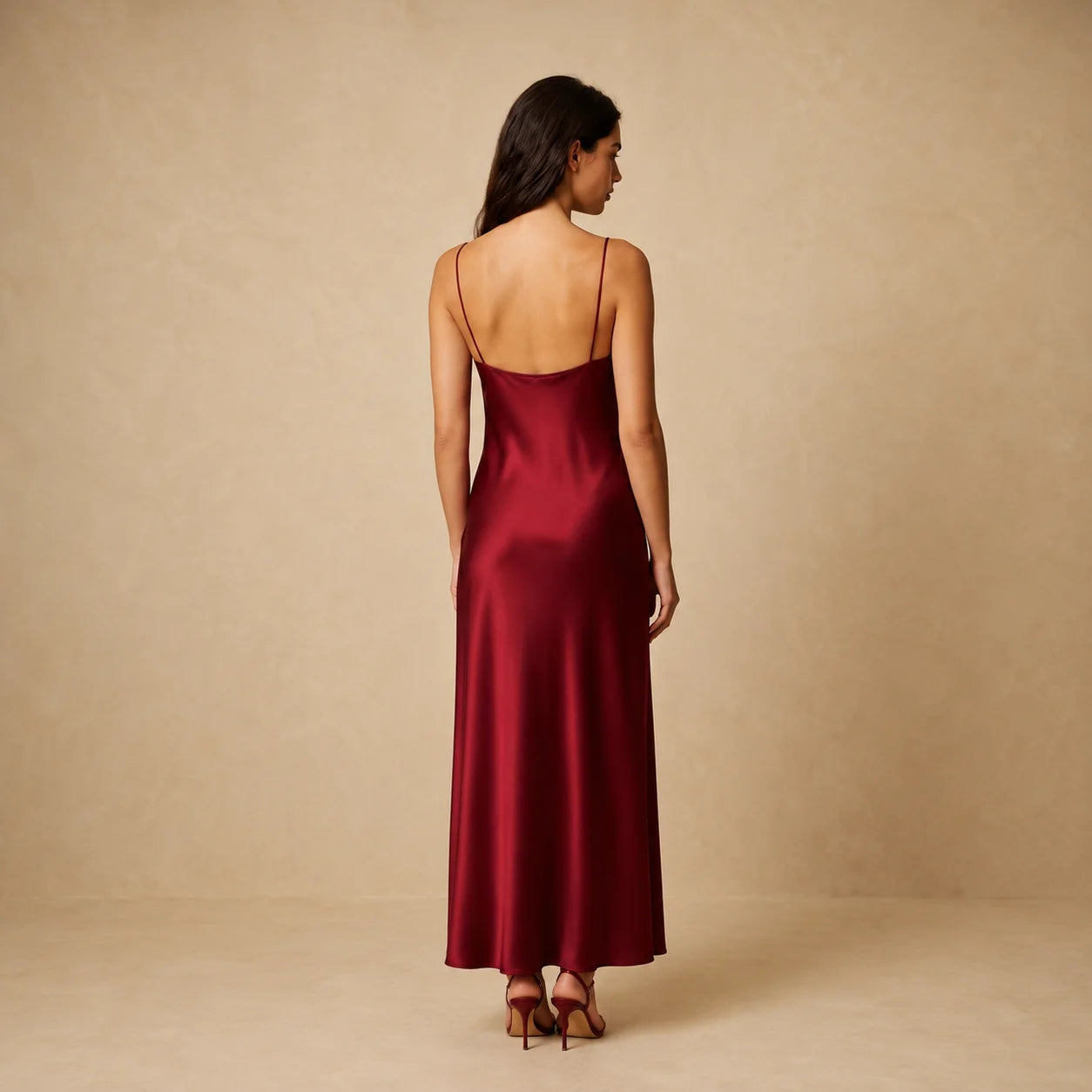 Robe Longue à Fines Bretelles Elvira