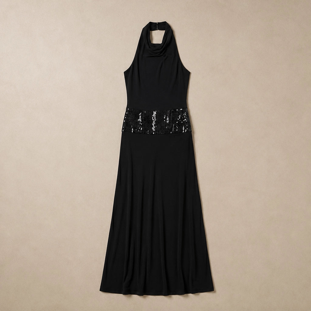 Robe Maxi Dos Nu au Drapé Sculptural Giuliana