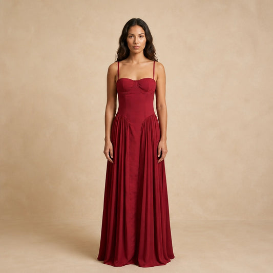 Robe Maxi Plissée Salvetti