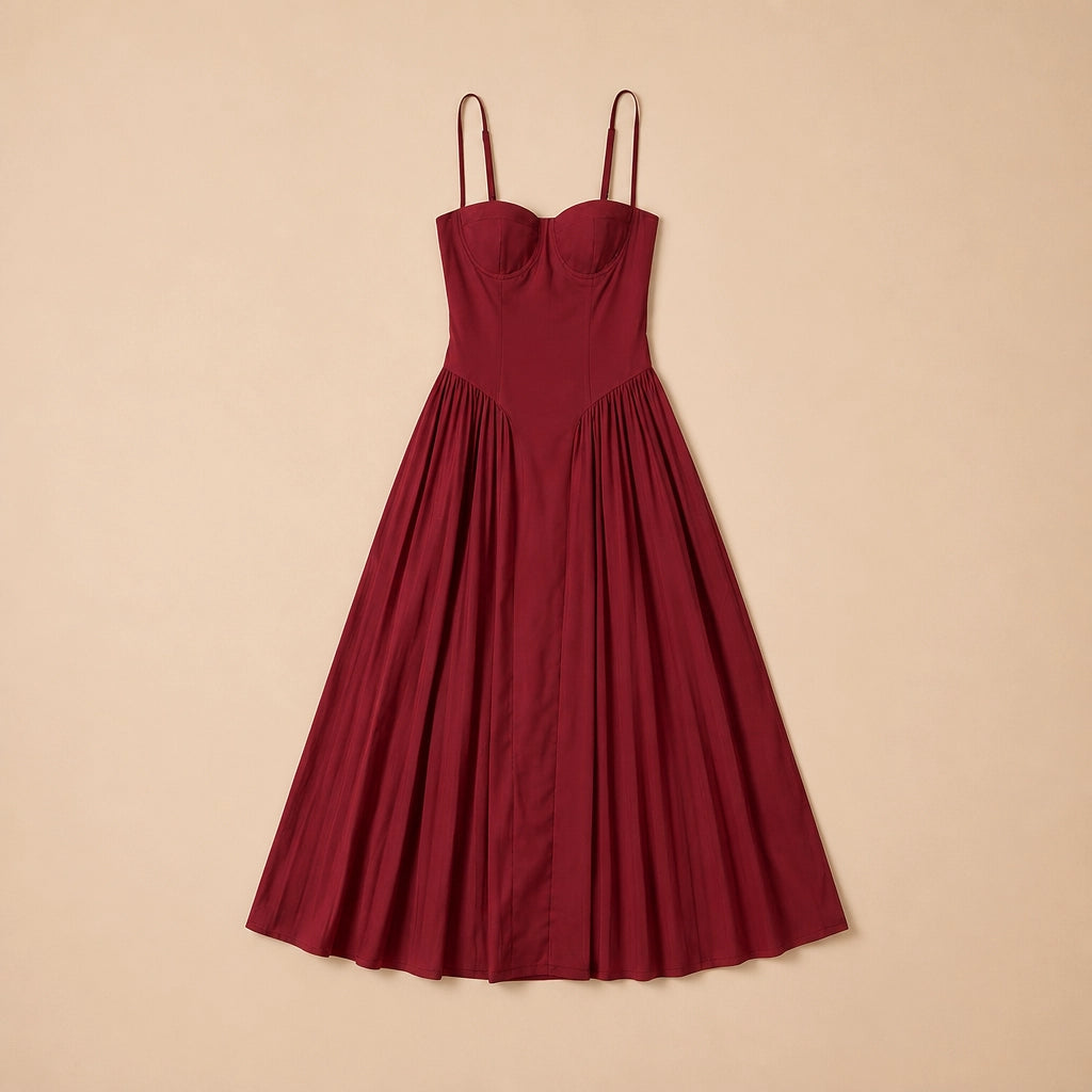 Robe Maxi Plissée Salvetti