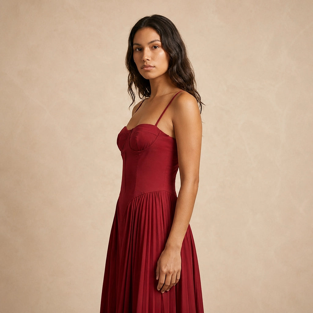 Robe Maxi Plissée Salvetti