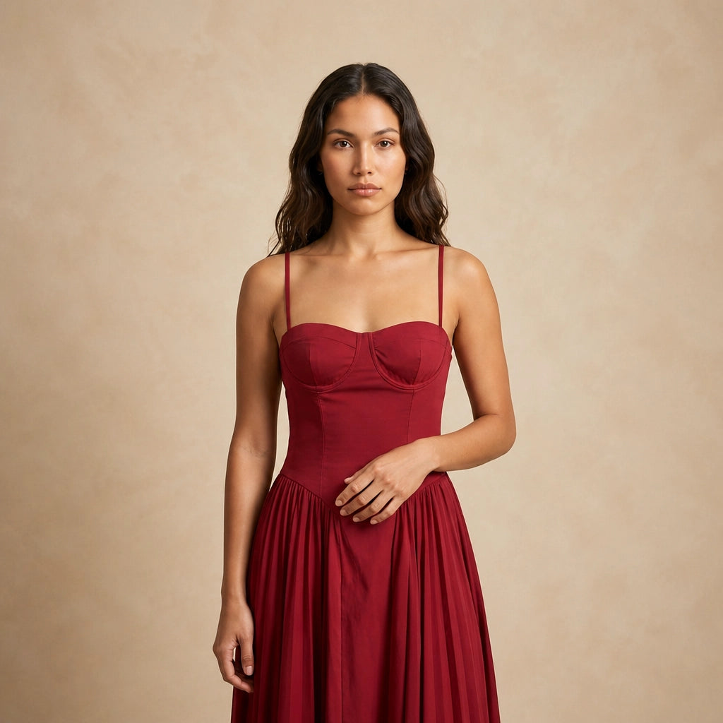 Robe Maxi Plissée Salvetti