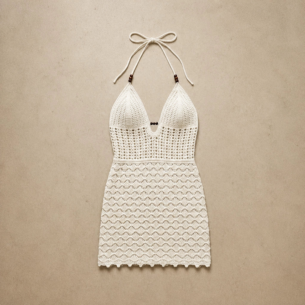 Robe Courte en Maille Ombrée Morgana