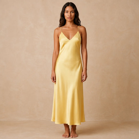 Robe Maxi en Satin Fluide Diletta