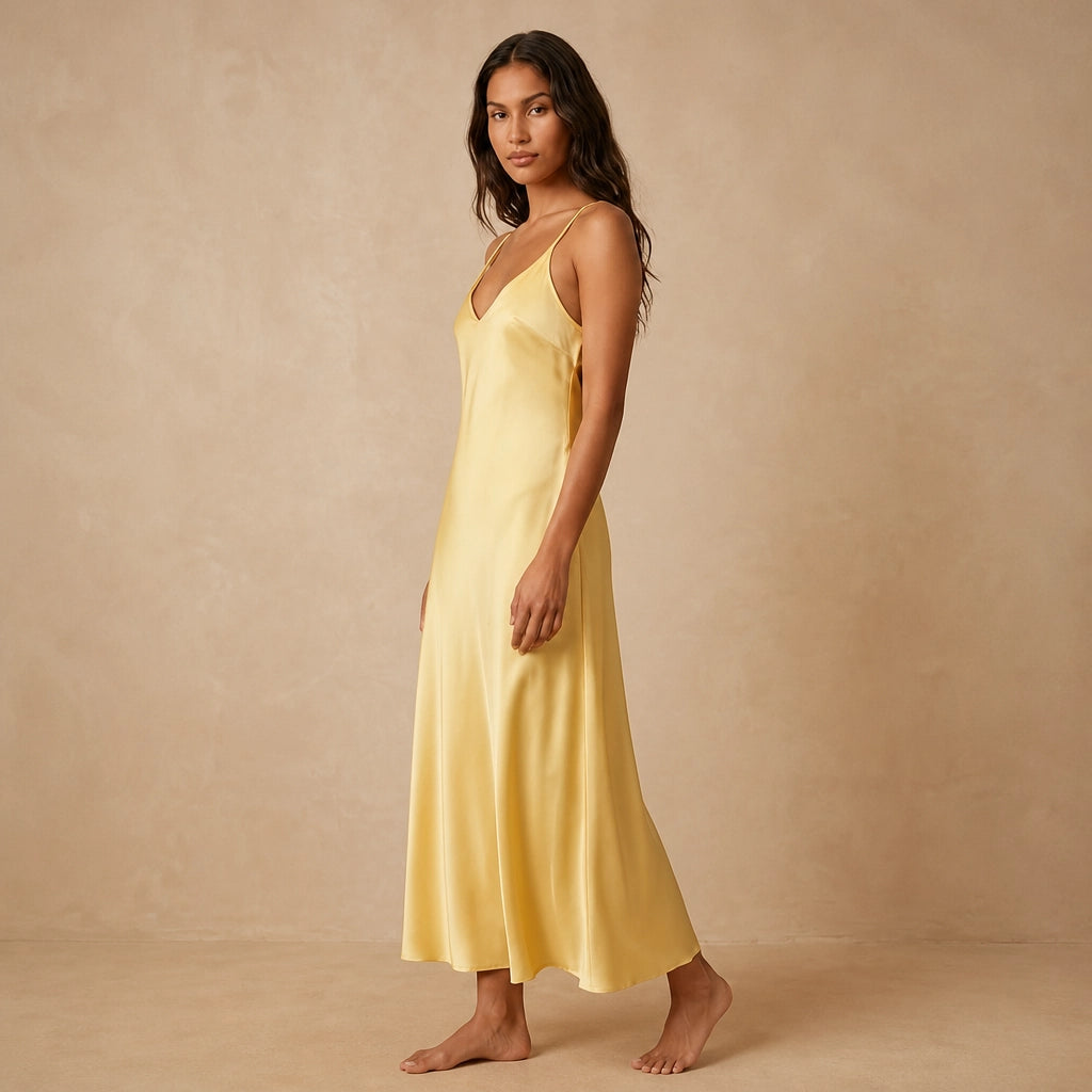 Robe Maxi en Satin Fluide Diletta